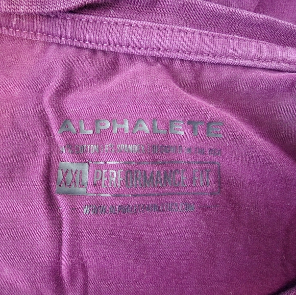 ALPHALETE- Men's XXL Core Fitted Performance Tee - Picture 4 of 4